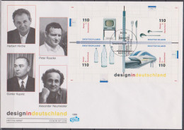 Bund FDC 1999 Mi -Nr.2068 -2071 Block 50 Design In Deutschland ( Dg 113 ) - 1991-2000