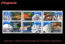 USADOS. CUBA. 2011-18 TURISMO. FONDOS MARINOS. FOTOGRAFÍA SUBMARINA. SEGUNDA SERIE - Used Stamps