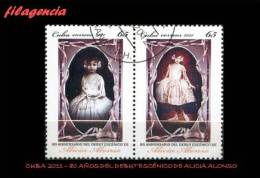 USADOS. CUBA. 2011-23 80 AÑOS DEL DEBUT ESCÉNICO DE LA BAILARINA ALICIA ALONSO. BALLET - Used Stamps