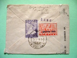 Greece 1945 Censored Cover To USA - Glory - Horse Cart - Storia Postale