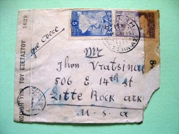 Greece 1945 Censored Cover To USA - Glory - Briefe U. Dokumente