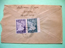 Greece 1945 Cover To USA - Glory (#463 + #466 = 2.95 $) - Brieven En Documenten