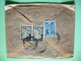 Greece 1946 Cover To USA - Glory - Doric Column - Cartas & Documentos