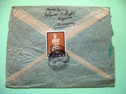 Greece 1946 Cover To USA - Venus Of Melos - Overprinted - Cartas & Documentos