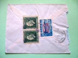 Greece 1947 Cover To USA - King George - Plebiscite - Aspropotamos River - Overprint - #479 = 2.25 $ - Briefe U. Dokumente