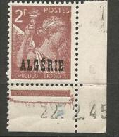 ALGERIE  N°  234 VARIETEE REPUBLIQUE FRANCAISE DEFECTUEUX NEUF** LUXE SANS CHARNIERE / MNH - Unused Stamps