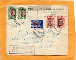 Greece 1946 Cover Mailed To USA - Brieven En Documenten