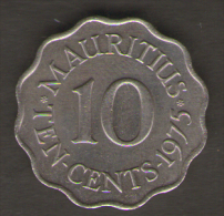 MAURITIUS 10 CENTS 1975 - Mauritius