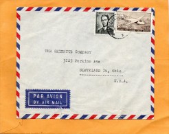 Belgium Old Air Mail Cover Mailed To USA - Autres & Non Classés