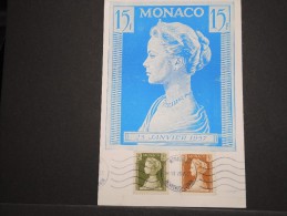 MONACO - Carte Princesse Caroline En 1957 -  Pub Médicale Au Verso - A Voir - Lot P14489 - Covers & Documents