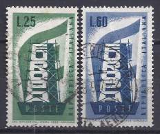 ITALIE - Yvert - 731/32 - Cote 1,25 € - 1956