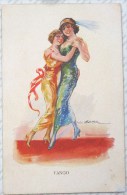 CPA Litho ILLUSTRATEUR USABAL W.S.S.B. 1094 Import COUPLE Femmes Femme ENLACEE DANSE TANGO - Usabal