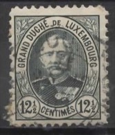 LUXEMBOURG 1891 Grand Duke Adolf -  121/2c. - Green  FU PAPER ATTACHED - 1891 Adolphe De Face