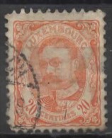 LUXEMBOURG 1906 Grand Duke William IV - 20c. - Orange  FU SOME PAPER ATTACHED - 1906 Willem IV