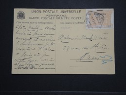 PORTUGAL - Obl. De Lisboa Sur Cp En 1912 Pour Paris - A Voir - Lot P14533 - Lettres & Documents