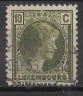 LUXEMBOURG 1926 Grand Duchess Charlotte - 10c. Olive FU - 1926-39 Charlotte Rechtsprofil