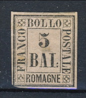 Romagne 1859 N. 6 Baj 5 Violetto MH Cat. € 120 - Romagna