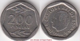 SPAGNA 200 Pesetas 1986 - KM#829 - Used - 200 Pesetas