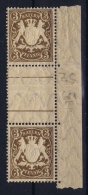 Bayern  Mi Nr 60 X MNH/**/Postfrisch  Zwischenstekpaar  CV € 250    Perforation Fragile - Nuevos