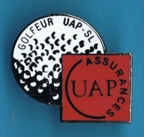 PIN'S //  ** GOLFEUR ** UAP-SL ** ASSURANCES UAP ** - Golf