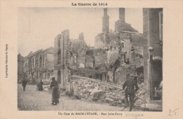 RAHON L'ETAPE      VOSGES  88  CPA GUERRE DE 1914  RUE JULES FERRY - Raon L'Etape