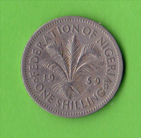 NIGERIA / ONE SHILLING / 1959 /   - BEL ETAT - Nigeria