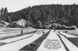 CPA - GERARDMER (88) - Carte-Pub - Blanchiment Sur Pré Par Arrosage Des Toiles Pendant 3 Semaines - Xertigny