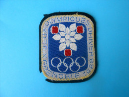 WINTER OLYMPIC GAMES 1968. GRENOBLE - Original Vintage Olympics Patch ** JEUX OLYMPIQUES D´HIVER 1968. GRENOBLE Ecusson - Other & Unclassified