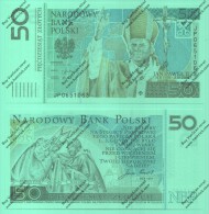 50 Zl Commemorative Banknote In Folder-John Paul II-pick 178-UNC!!! - Polen