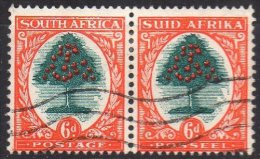 AFRIQUE DU SUD - Légendes Anglaises Et Afrikaans Se Tenant - 6 P. De 1937/8 Oblitéré - Gebraucht