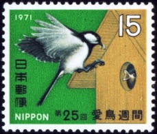 BIRDS- JAPANESE TIT- BIRD WEEK-JAPAN-1971-MNH-B6-800 - Pics & Grimpeurs