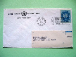 United Nations (New York) 1971 Cover To USA - Logo - UNICEF Slogan - Covers & Documents