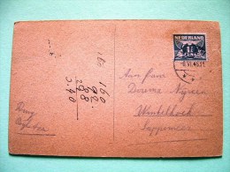 Netherlands 1945 Postcard "sheeps" To Sappemeer - Lettres & Documents