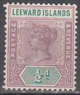 Leeward Isl.    Scott No. 1    Used     Year  1890 - Leeward  Islands