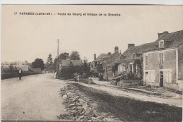 CPSM VARADES (Loire Atlantique) - Route Du Bourg Et Village De La Gravelle - Varades