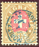 Heimat GR St.Moritz-Bad 1881- Telegraphen-Stempel Auf Zu# 18 - Telegraafzegels