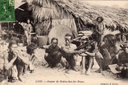 LAOS (ASIE - TONKIN  - Indochine - Viet-Nam - CHINE)  :  Joueur De BODON Chez Les BRAOS - Laos