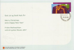 NORWAY 2003 Christmas Postal Stationery Card, Cancelled. - Interi Postali