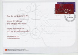 NORWAY 2004 Christmas Postal Stationery Card, Cancelled. - Entiers Postaux