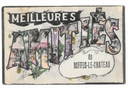 RUFFEC LE CHATEAU (36) Carte Fantaisie Amitiés De - Sonstige & Ohne Zuordnung