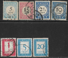 Pays-Bas Oblitérér, TAXE, USED, TAX - Postage Due