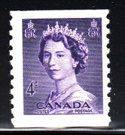 Canada MH Scott #333 4c Queen Elizabeth II, Karsh Portrait Coil - Rollen