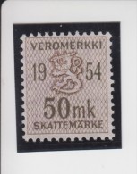 Finland: Fiskale Zegel/revenue Income Tax Cataloog Barefoot 46; Jaar 1954 - Revenue Stamps