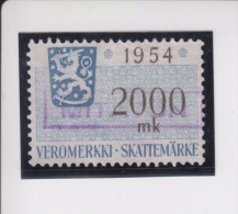 Finland: Fiskale Zegel/revenue Income Tax Cataloog Barefoot 52; Jaar 1954 - Revenue Stamps