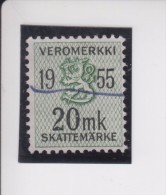 Finland: Fiskale Zegel/revenue Income Tax Cataloog Barefoot 45; Jaar 1955 - Revenue Stamps