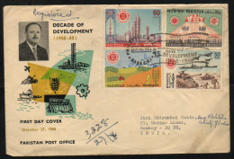 Pakistan  1966  General Ayyub Khan  Developement Decade  4v  First Day Cover # 87680 - Islam