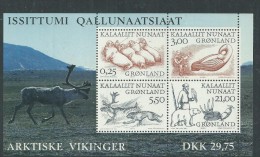 Groenland BF N° 18 XX  Les Vikings  Arctiques ( II ),  Le Bloc Sans Charnière, TB. - Blocks & Kleinbögen