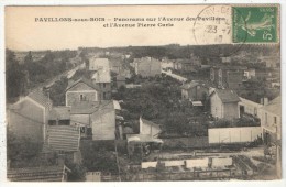 93 - PAVILLONS-SOUS-BOIS - Panorama Sur L'Avenue Des Pavillons Et L'Avenue Pierre Curie - Les Pavillons Sous Bois