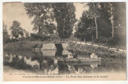 93 - PAVILLONS-SOUS-BOIS - Le Pont Des Glaises Et Le Canal - 1926 - Les Pavillons Sous Bois