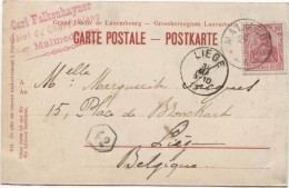 TP Germania S/CP De Malmedy C.rouge Carl Falkenhayner Hôtel Du Cheval Blanc Malmedy V.Liège PR2481 - Autres & Non Classés